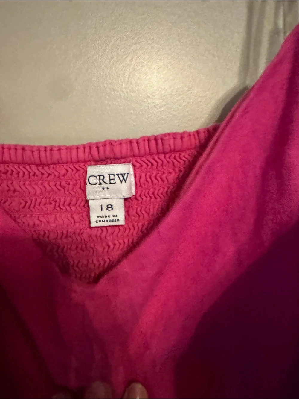 J. Crew Hot Pink Spaghetti-Strap Midi Dress